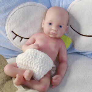 10.2" Full  Silicone Reborn Baby Doll Soft Solid Silicone Vinyl Dolls Girl Gifts